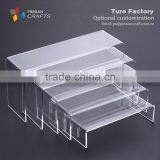 Customized U-shaped Five-piece Fitted Transparent Acrylic Shoe Display