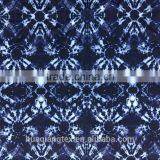 Blue Flower Print 4 Way Stretch Fabric for Beach Short Swimwear thumbnail-3