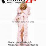 ZPDECOR Best Decorative 40 GramWeight in Stock Dyed Yellow Turkey Feathers Plumage Chandelle Boas thumbnail-3