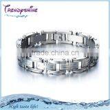 Fashion Discount Factory Titanium Silver Gents Bracelet thumbnail-1