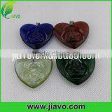 In Stock Coloured Glaze Pendant /heart Pendant thumbnail-1