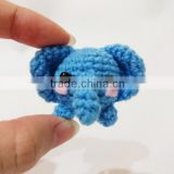 Tiny Circle Chubby crochet elephant /Amigurumi crochet animals Baby Toy Gift / Collection handmade yarns Finish Product