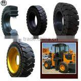 TOP SALES! Solid OTR Tires for Wheel Loaders for VOLVO, CAT, LIEBHERR, Heavy Duty Truck Solid OTR Tires. thumbnail-4