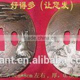 Traditional Samurai Katana Sword Set With Carbon Steel Blade and Casting Zinc Alloy Tsuba JL150 thumbnail-6