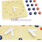 Educational Wooden Toy Professional Montessori Material Basswood Activity Clock thumbnail-4