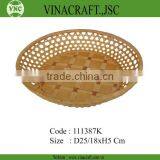 Vietnam Handmade Bamboo Basket for Sale thumbnail-1