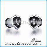 Dumbbell Popular Men Style Fashion 316L Titanium Steel Earrings thumbnail-4