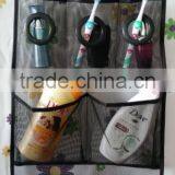 Transparent Hanging Mesh Shower Caddy Bath Organizer With 6 Clear Storage Pockets thumbnail-3