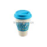 Best design Fashionable Degradable bamboo spill proof coffee cup