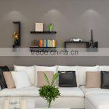 New Design Eco-friendly MDF Wood Home Wall Shelf Lovely Wall Decorative S Shape Mount Shelf Wholesale thumbnail-3