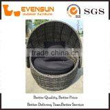 Great Dog Rattan Bed With Canopy Dark Brown thumbnail-2