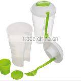 Salad Recipes Plastic Dressing Containers & Forks Compact thumbnail-4