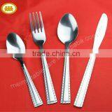 18/0 or 18/8 stainless steel flatware for home and hotel usage