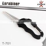 Multi Functions Climbing Carabiner With Hiking Knife And Screwdriver Outdoor Tool thumbnail-2