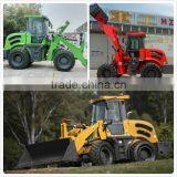 ZL28F 2.8ton Farm Tractors Mini Loader With 4in1,hay Spears,stick Rake thumbnail-1