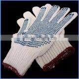One Side Cotton PVC Dotted Working Gloves thumbnail-1