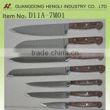 Nature Wood Handle Damascus Steel Knife Set thumbnail-1