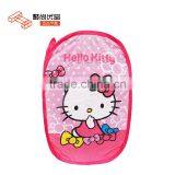 L00089 2017 Good Quality Collapsible Pop up Laundry Basket/Foldable Hollow Net Mesh Clothes Laundry Basket thumbnail-1