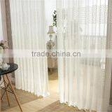 European Style Window Screening Sheer White Flocked Tulle Curtain for Bedroom Sitting Room thumbnail-2