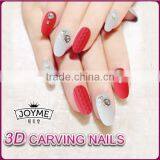 Best Selling Free False Nails Thress Colors With Metal Beauty Fake Nail Tip thumbnail-4