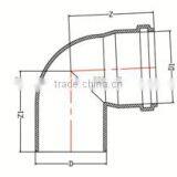 HIGH QUANLITY ELBOW WITH SOCKET HEAVY OF PVC GB STANDARD EXPANDING FITTINGS FOR DRAINAGE WITH GASKET thumbnail-2