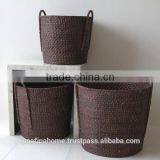 Big Size Rattan Storage Basket With Handles thumbnail-1