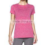 Hot Sale High Quality Women Custom Gym Sports Apparel Printed Logo T Shirt thumbnail-1