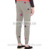 High Quality Ladies Star Print Designs Sport Cashmere Trousers thumbnail-3