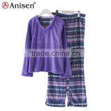 Chinese Supplier Fleece Shirts and Pants Sleepwear thumbnail-1