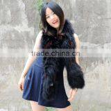 CX-S-26A Popular Fashion Wholesale High Quality Raccoon Fur Scarf For Women thumbnail-5