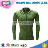 Hot Sale Half Zip Men Dry Fit Long Sleeve Polyester Spandex Shirt thumbnail-5