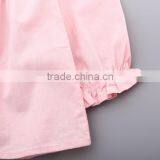 S33419W Shirts for Girls Blouse Cotton White Lace Flower Shirts thumbnail-5