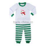 2017 Wholesale Toddler Boy Girl Cotton Christmas Pajamas Boutique Baby Clothes Red Green Kids Pajamas thumbnail-3