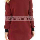 Runwaylover EY1022C OEM Service Factory Direct Geometric Pattern Winter Women Long Jacket Coat thumbnail-6