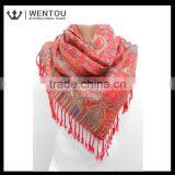 Oversized Soft Red Pashmina Scarf thumbnail-2
