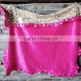 Baby Chevron Minky Blanket Knitting,warm Heated Baby Cotton Blanket Minky Dot, Mink Baby Super Soft Blanket Manufacturer China thumbnail-3