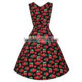 Plus Size Vintage Floral Swing Pinup Rockabilly Evening Party Dress thumbnail-2
