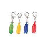 Mini Printed High Bright White LED Flashlight Key Chain / Keyring for Promotional Gift