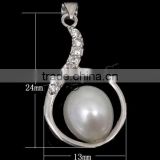 2015 wholesale 925 sterling silver pearl pendants