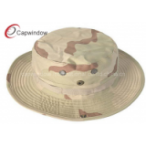 Desert Sunscreen Camouflage Fisherman Bucket Hat For Traveller