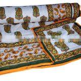Jaipuri Block Print Cotton Razai Online | Indian Cotton Quilts thumbnail-1