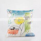 Home Decor Imitated Silk Fabric Floral Print Pillow Sofa Cushion Cover thumbnail-3