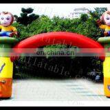 New Design Inflatable Monkeys Decoration Arch Animal Zoo Arch Welcome Arch