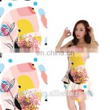 Hot selling 2017 newest pattern digital printing bamboo jersey fabric for appreal