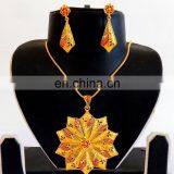 Meena Work Pendant Set - South Indian Gold Plated Pendant Set - One Gram Gold Plated Pendant Set - Wholesale Meenakari Jewelry thumbnail-4