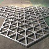 Beautiful Shape Grill Window Billboard Decoration / Airport Aluminum Grill Window thumbnail-3