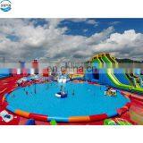 Giant funny amusement PVC mobile inflatable onland water park