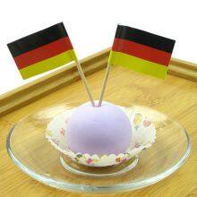 Disposable Party Food Flag Picks, Cake Toothpick Flags With Logo Pack of 144 Pieces thumbnail-3