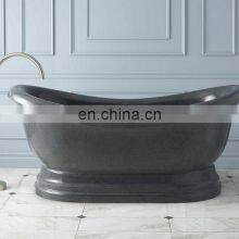Hot Sale Freestanding Round Bathtub, Black Granite Bathtub thumbnail-3