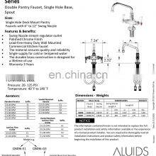 Commercial Kitchen Faucets Double Pantry Faucet Single Hole Double Pantry Faucet Single Hole Base 12